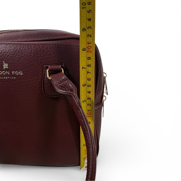 NWT London Fog/ Forever Fashion Laney Double Handle Shopper Oxblood - Picture 10 of 12